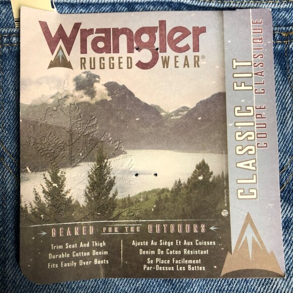 Wranglers Jeans Mens Size 50x30 Rugged Wear Classic Fit Straight Leg NEW - Picture 4 of 7
